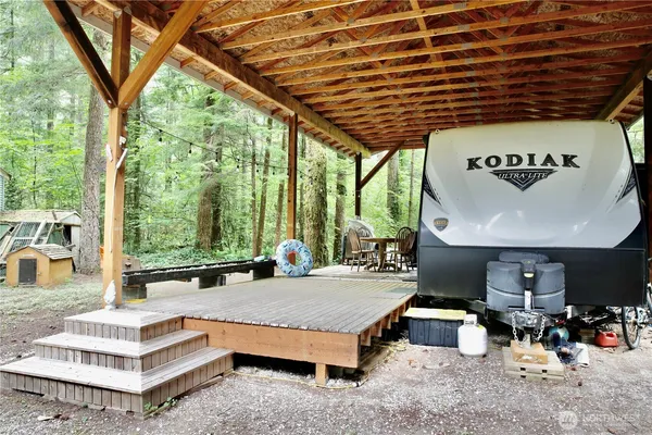 a outdoor space with furniture