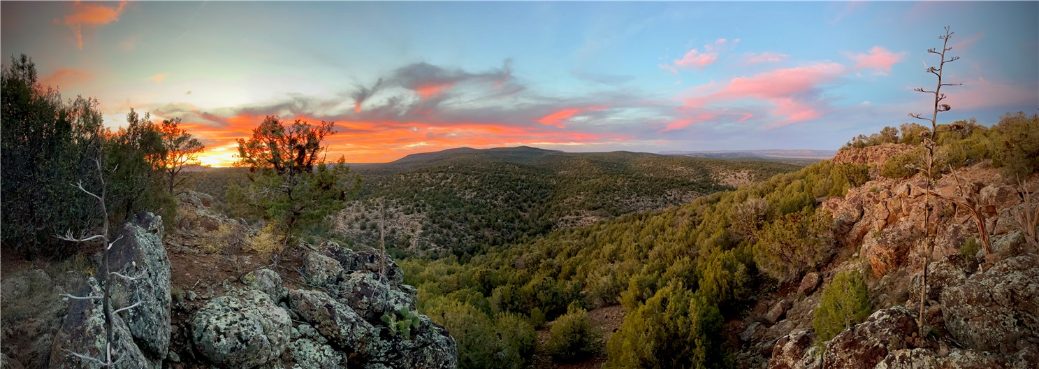 38 Acres Edge Ridge Road Seligman, AZ 86337 - Photo 40 of 45 Amazing sunset panorama