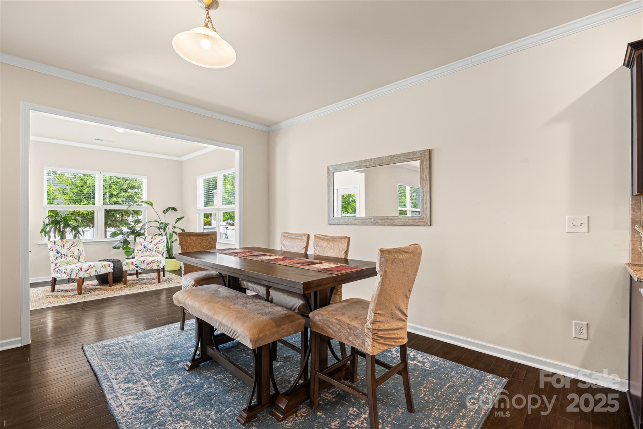 269 Keating Pl Drive Fort Mill, SC 29708 - Photo 22 of 48 a view of a dining room with furniture wooden floor and a rug