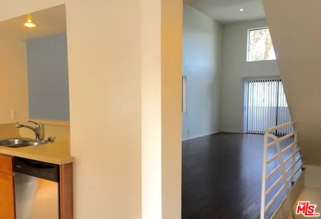a view of a bathroom from the hallway