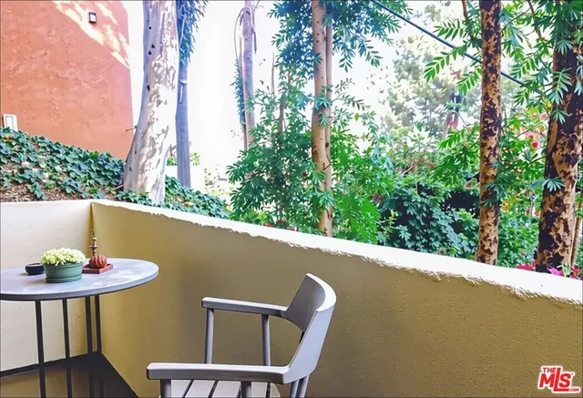 a view of balcony and patio