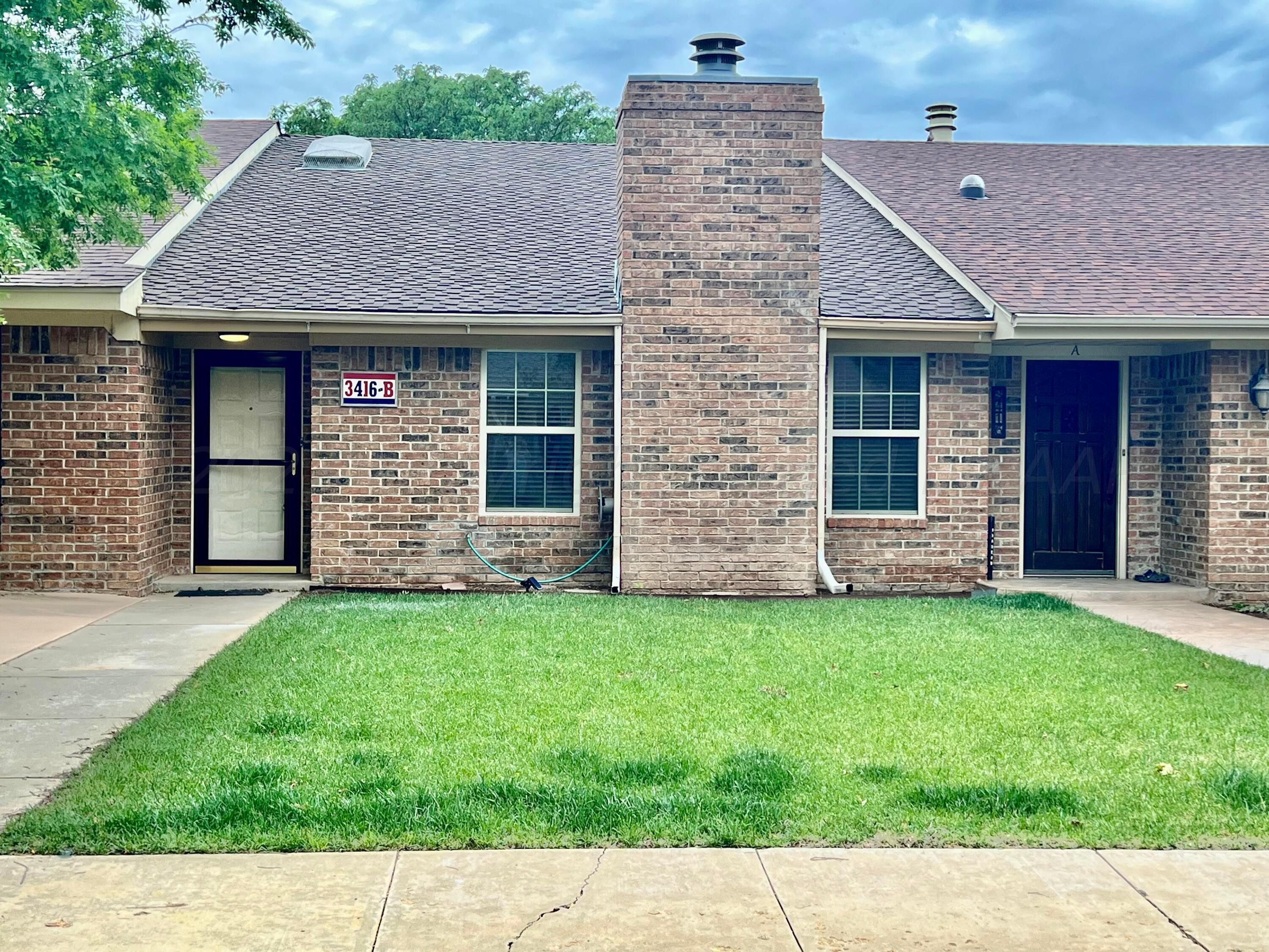 3416 B Gladstone Lane Amarillo, TX 79121 - Photo 2 of 17 a aerial view of a house with a yard