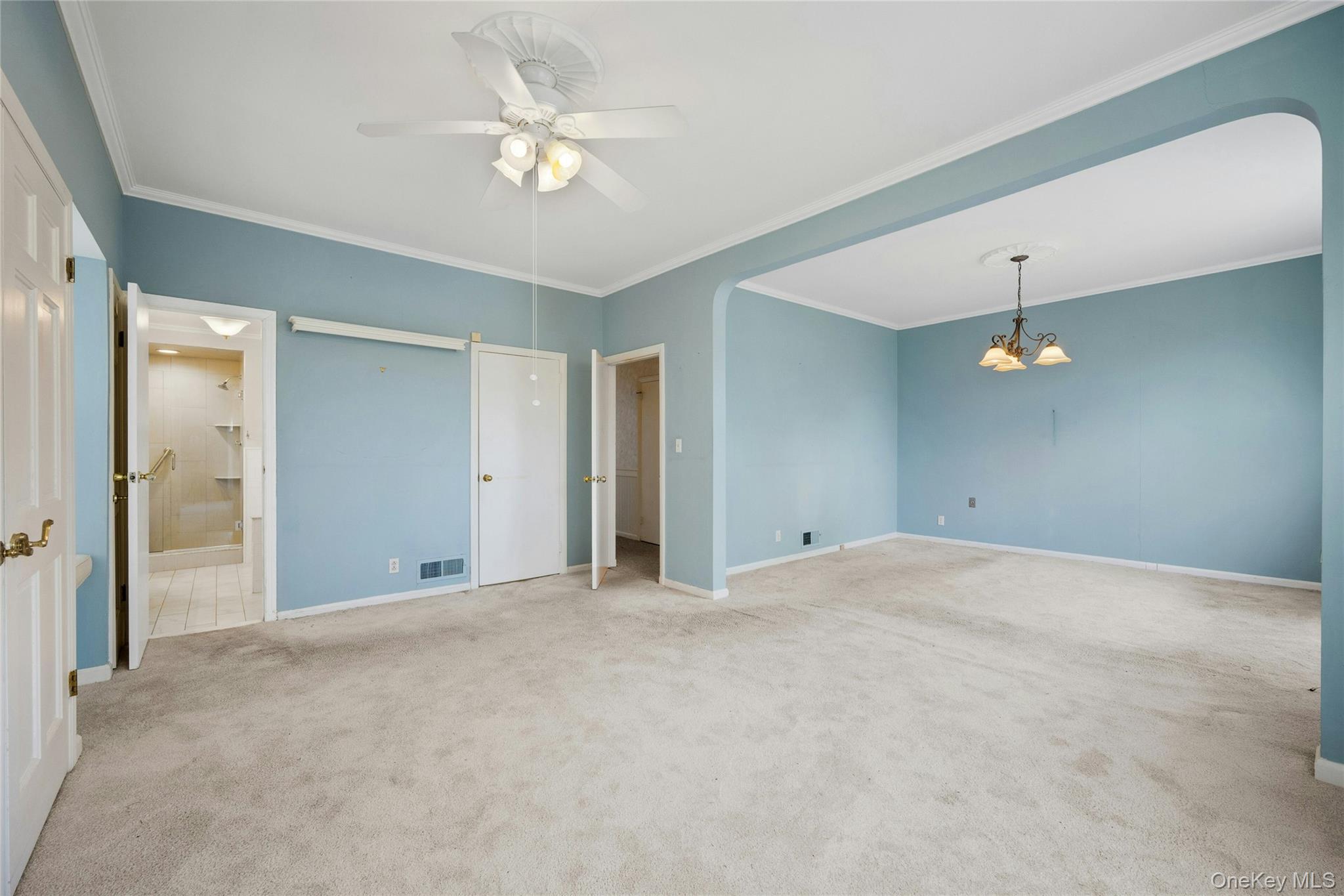 115 Elizabeth Road New Rochelle, NY 10804 - Photo 29 of 47 a view of an empty room with a ceiling fan