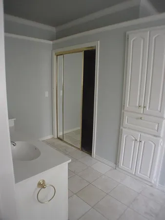 a bathroom with a sink