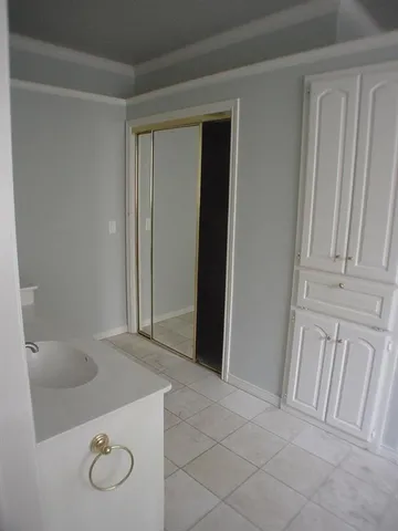 a bathroom with a sink