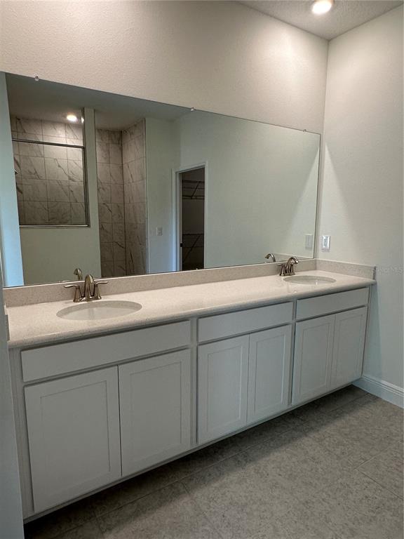 6107 Southwest 115th Street Road Ocala, FL 34476 - Photo 7 of 16 a bathroom with double sink and a mirror