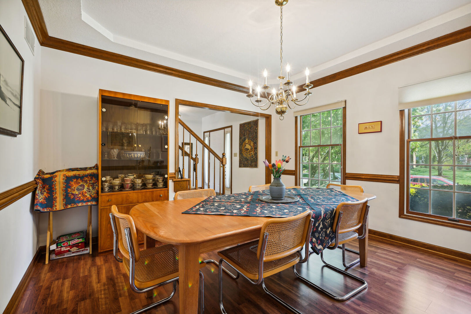 2203 Edgewater Place Champaign, IL 61822 - Photo 17 of 35 a view of a dining room with furniture window and wooden floor