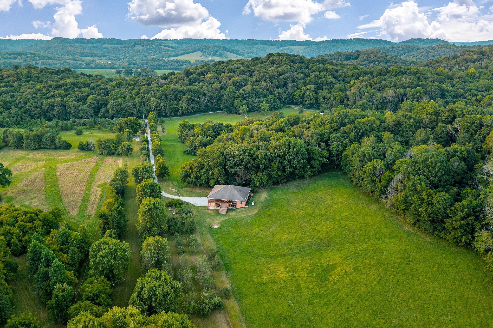 574 Hayes Ridge Road Lancaster, TN 38569 - Photo 40 of 48 a view of a garden with a lake