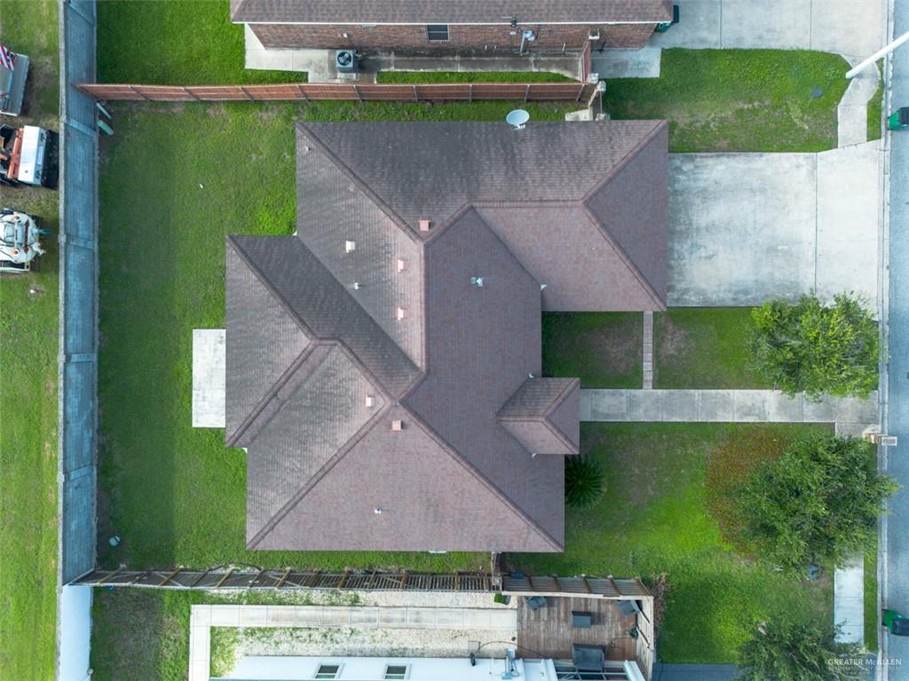 208 North 15th Street Hidalgo, TX 78557 - Photo 3 of 26 an aerial view of a house with a yard basket ball court and outdoor seating
