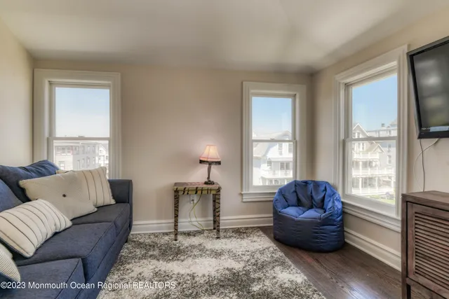 a view of a chairs and tables in patio