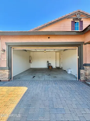 a view of a park with slide