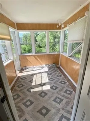 a view of a large window with an outdoor space