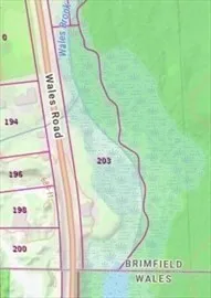 a view of outdoor space with garden and trees