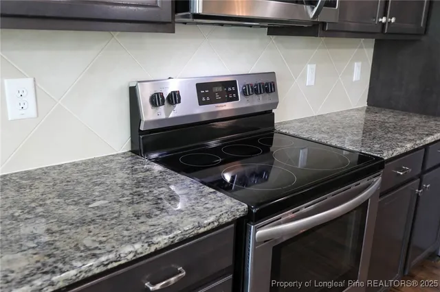 a close view of stove