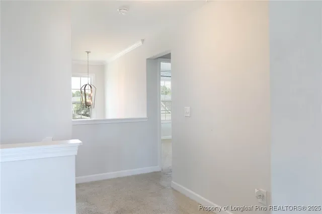 a view of hallway with window