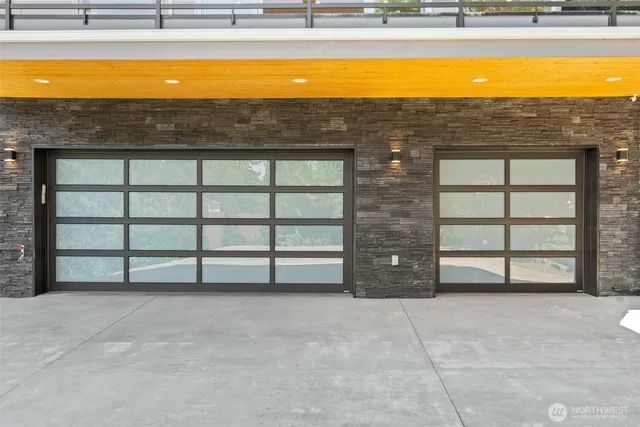 a view of an empty room with a balcony