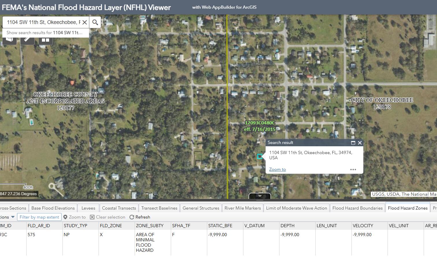 1104 Southwest 11th Street Okeechobee, FL 34974 - Photo 59 of 59 Flood map zone X