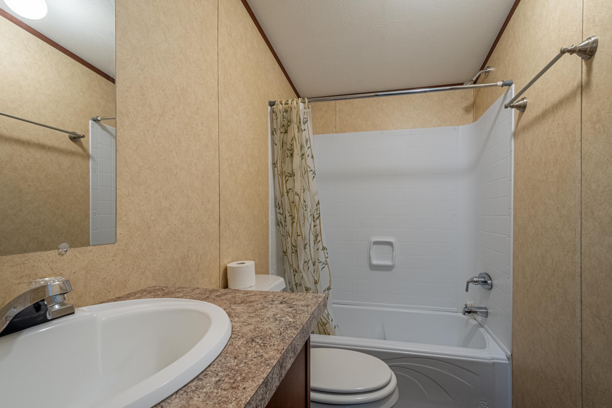 765 Crooked Hill Road Pulaski, TN 38478 - Photo 46 of 50 a bathroom with a granite countertop bathtub shower sink vanity and toilet