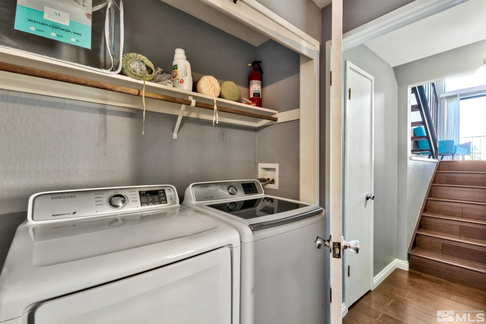 313 Tramway Drive, Unit 4 Stateline, NV 89449 - Photo 16 of 26 a utility room with dryer and washer