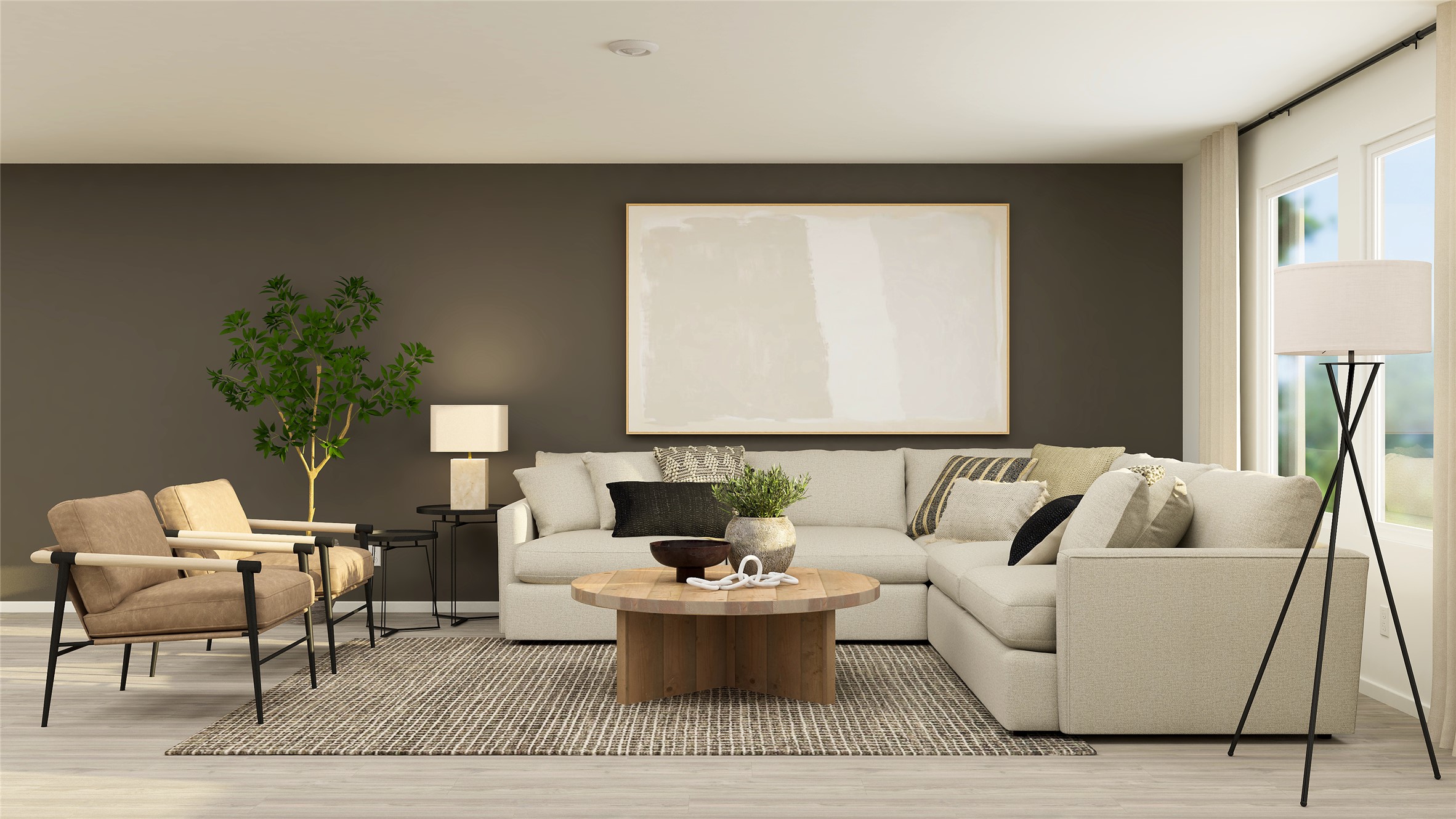 208 Trinity River Hollow San Marcos, TX 78666 - Photo 17 of 30 a living room with furniture and a potted plant