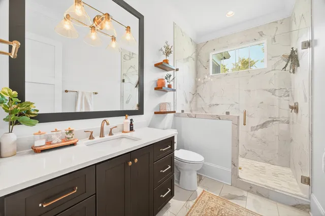 a view of an outdoor space and basketball court