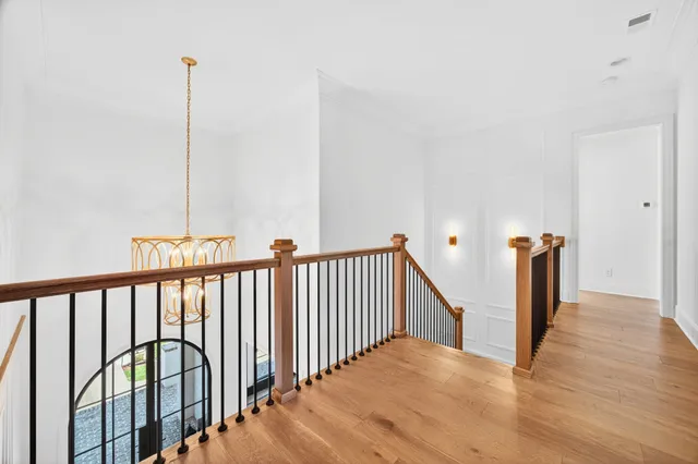 an aerial view of residential houses and outdoor space