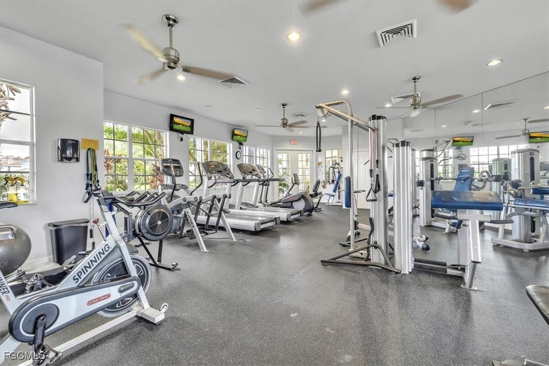 3711 Pebblebrook Ridge Court, Unit 101 Fort Myers, FL 33905 - Photo 46 of 50 a view of a room with gym equipment