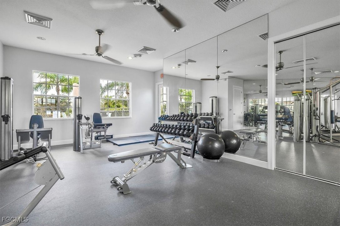 3711 Pebblebrook Ridge Court, Unit 101 Fort Myers, FL 33905 - Photo 47 of 50 a view of a room with gym equipment