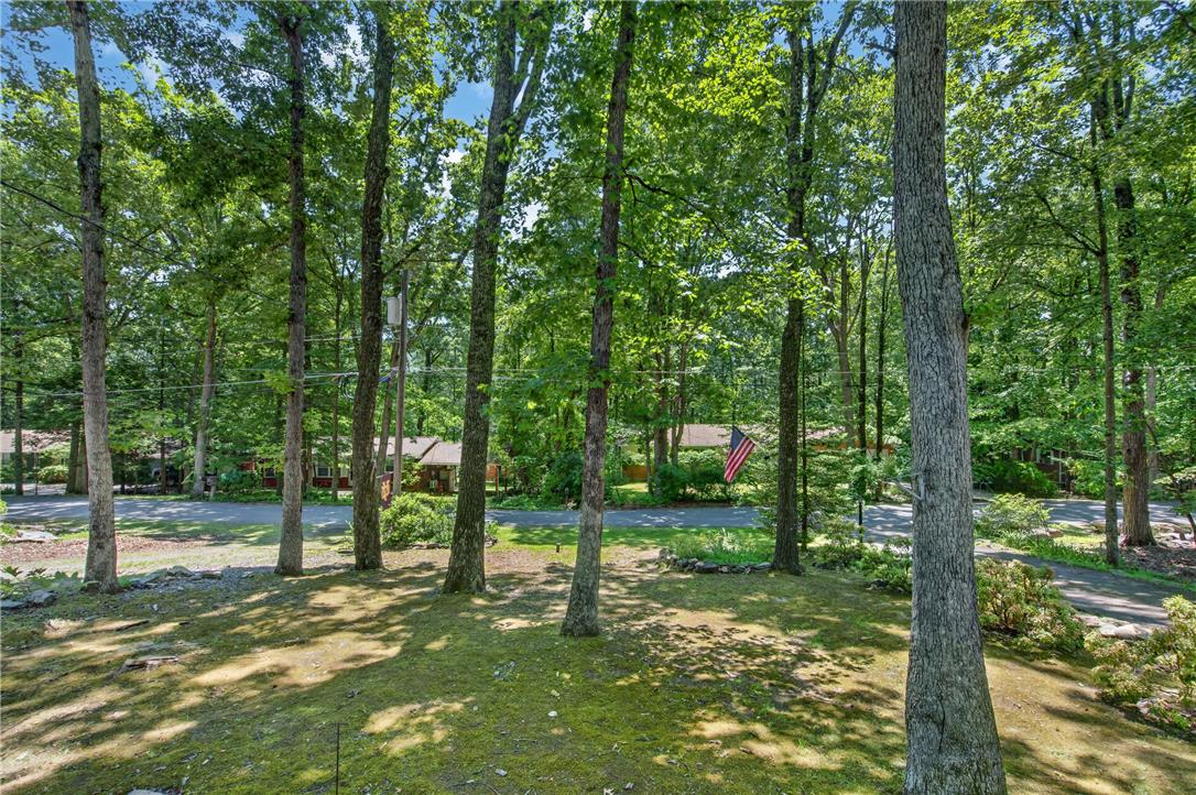 18 White Oak Road Nesquehoning, PA 18240 - Photo 8 of 52 Mature trees frame the secluded property, offering a peaceful, private setting.
