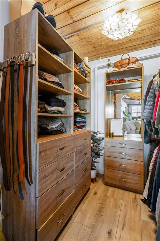 170 Boulevard Southeast, Unit 223E Atlanta, GA 30312 - Photo 43 of 75 a view of walk in closet with clothes and shoes
