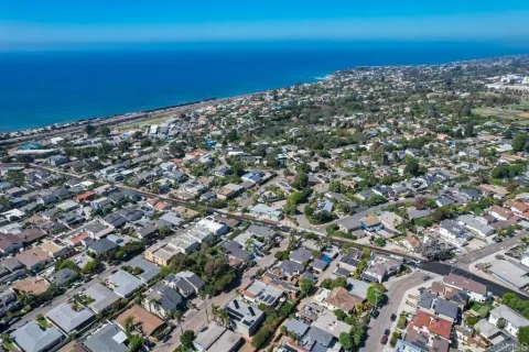 an aerial view of a city