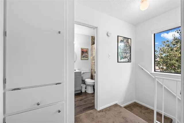 a bathroom with a toilet