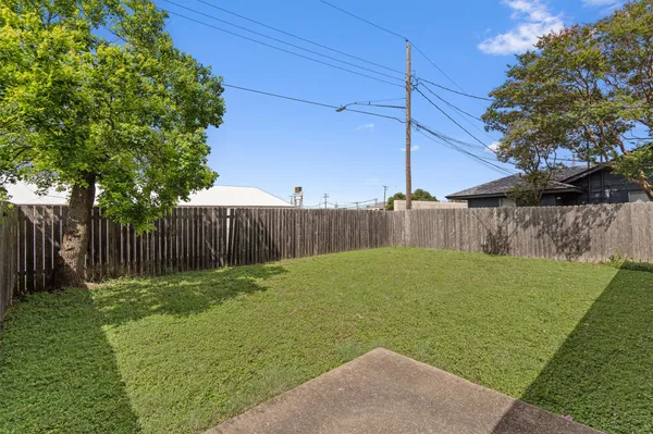 a backyard of a house