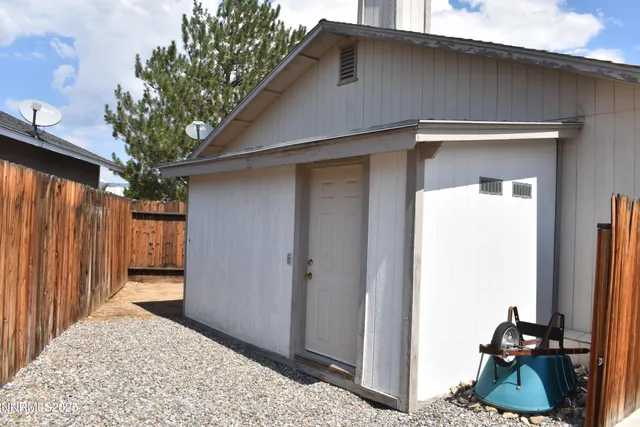 a backyard of a house