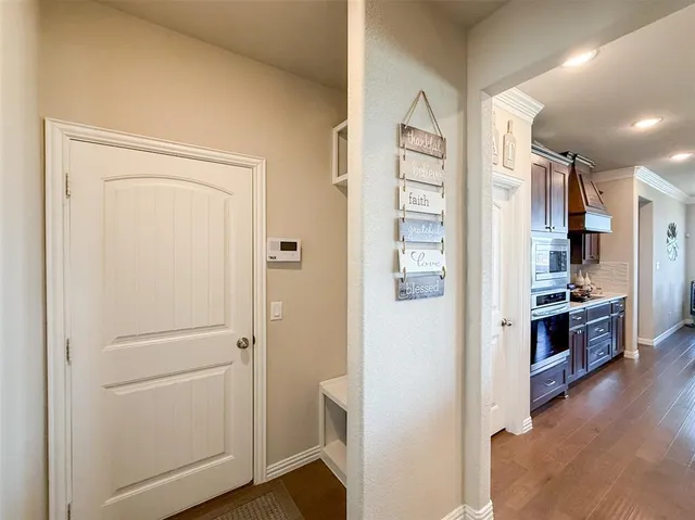 a room with storage and utility