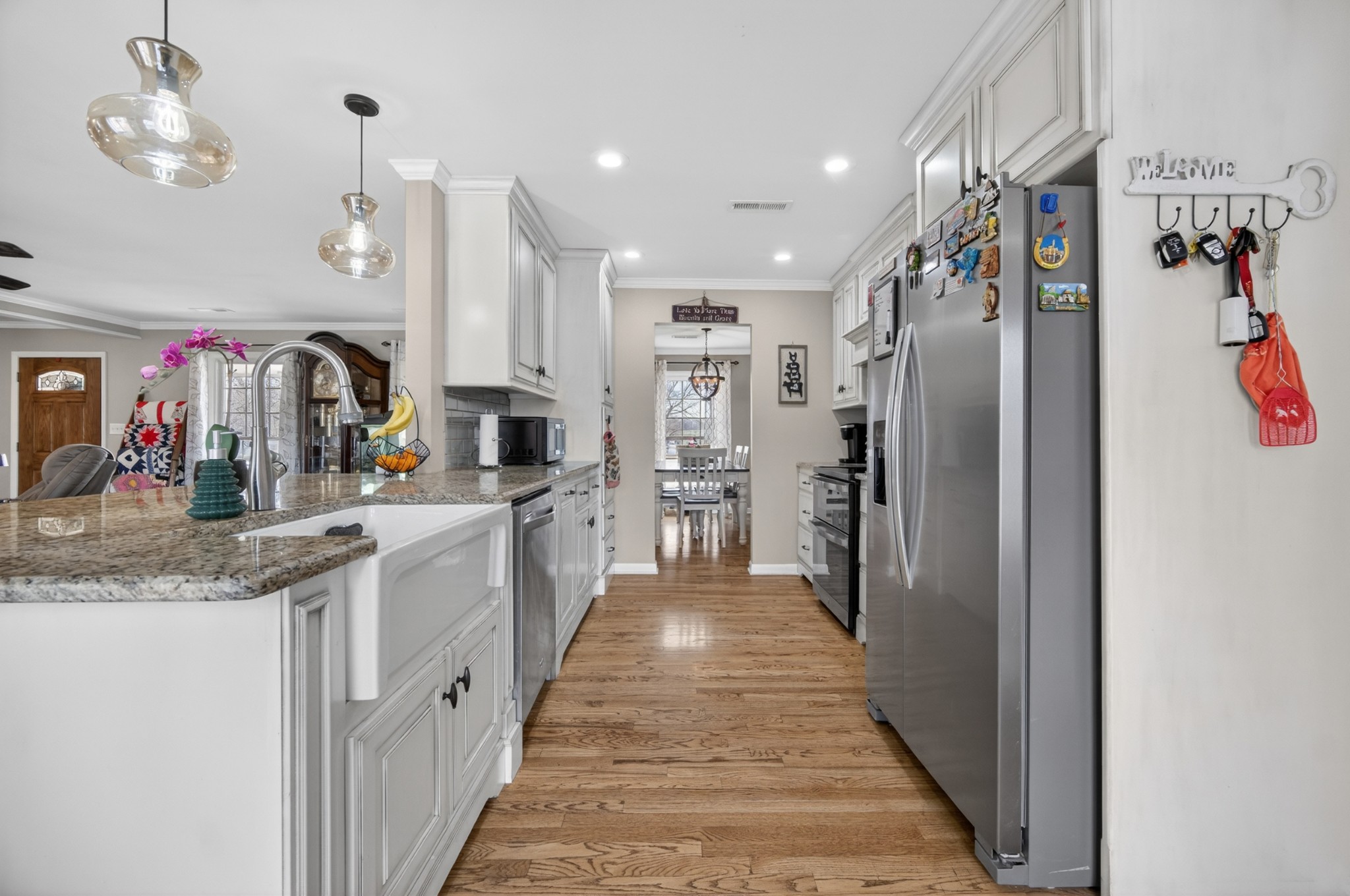 5 Camper Creek Road Fayetteville, TN 37334 - Photo 17 of 51 a kitchen with stainless steel appliances granite countertop a refrigerator and a sink