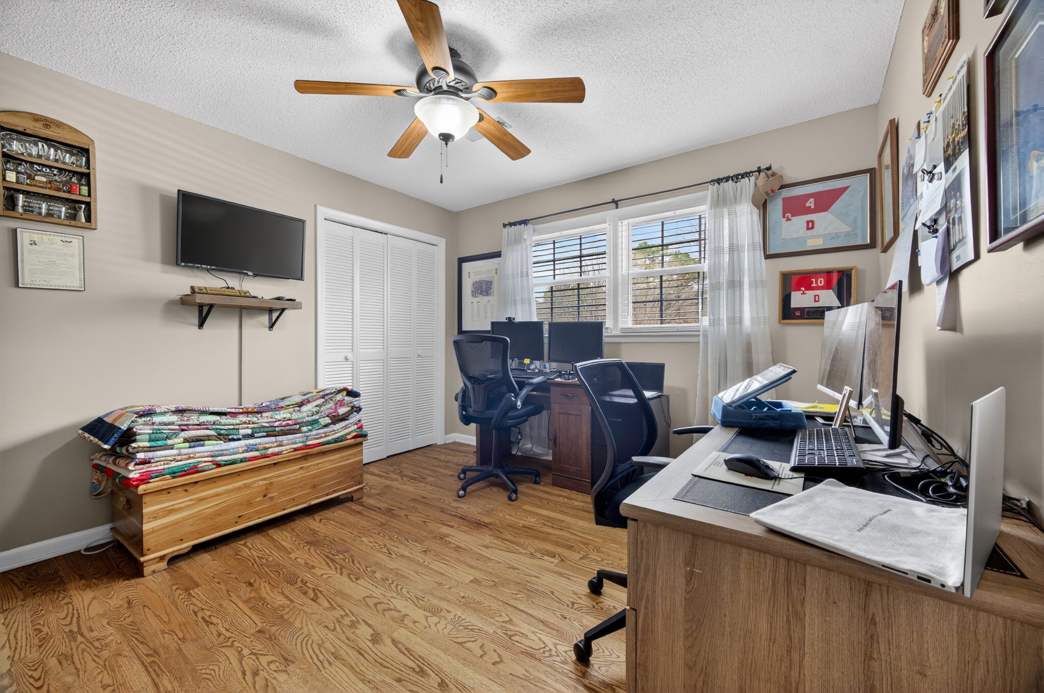 5 Camper Creek Road Fayetteville, TN 37334 - Photo 29 of 51 a bedroom with furniture and a flat screen tv