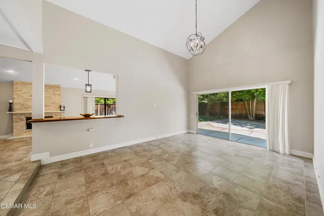 a view of an empty room