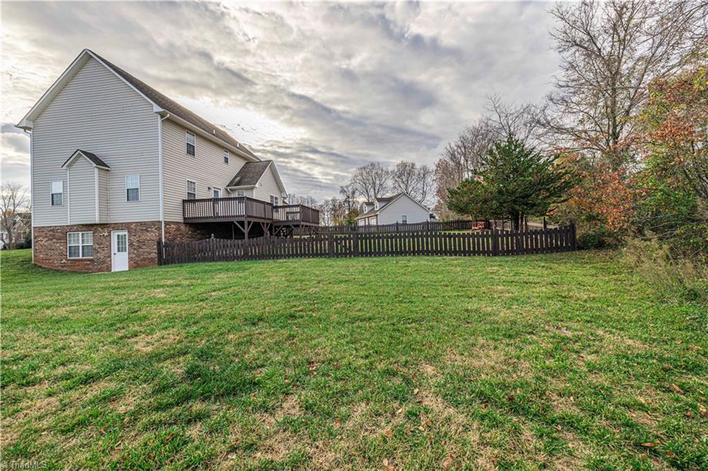 135 North High Field Road Advance, NC 27006 - Photo 41 of 46 Lot is larger than fenced in area