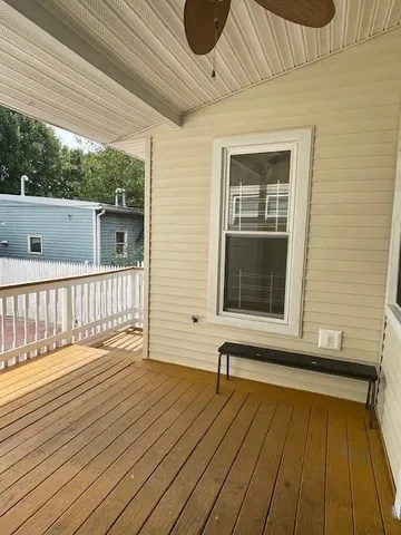 a view of a roof deck