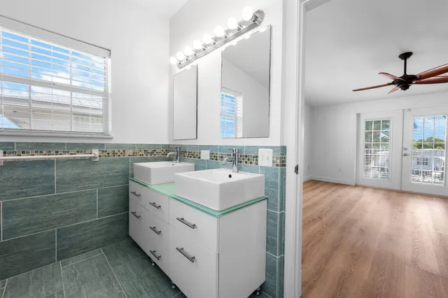 a very nice looking room with a large window