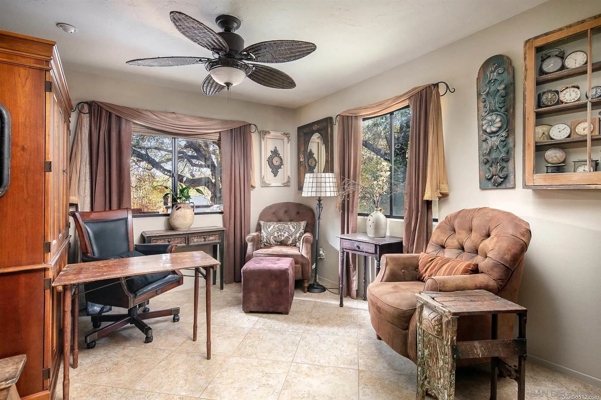 4944 Mountainbrook Road Santa Ysabel, CA 92070 - Photo 7 of 29 a living room with furniture ceiling fan and a window