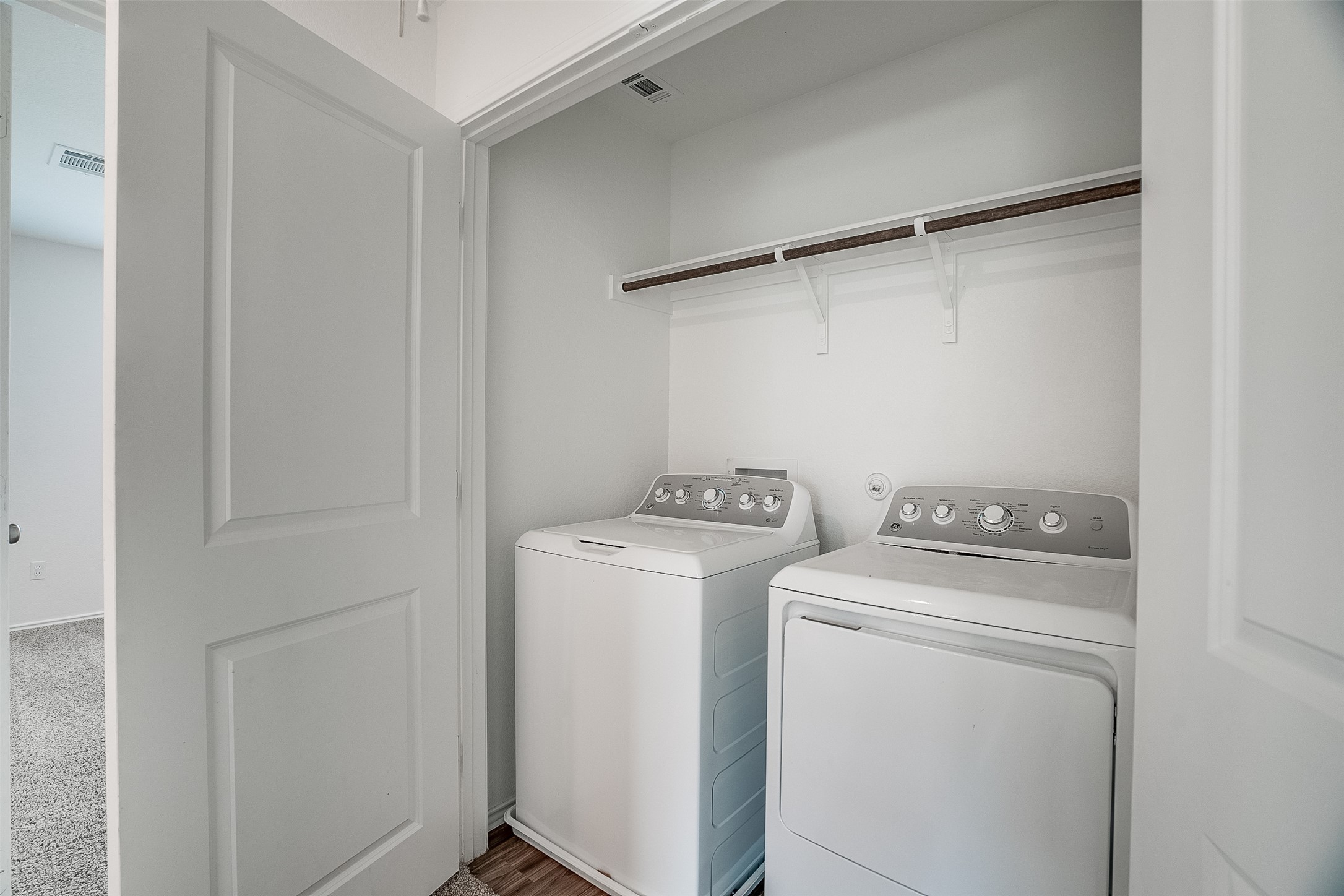 428 Gabbro Gardens Maxwell, TX 78656 - Photo 19 of 26 Laundry area with washer and dryer