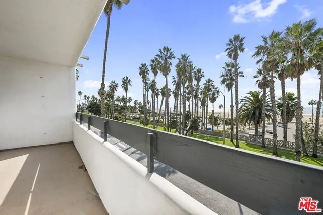 a view of balcony with mountain view