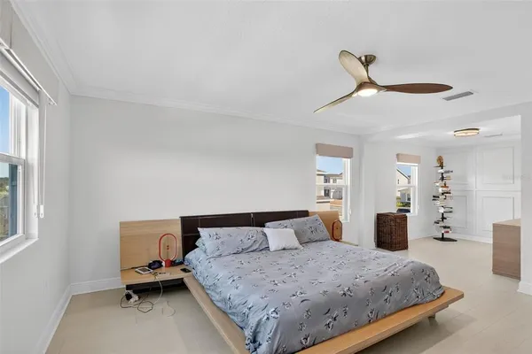 a bathroom with a sink vanity and a mirror