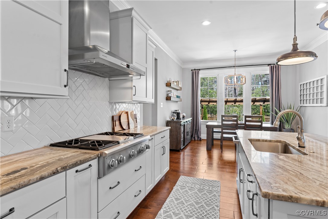 2437 Mitchells Mill Drive Midlothian, VA 23112 - Photo 11 of 50 a kitchen with granite countertop lots of counter top space and living room
