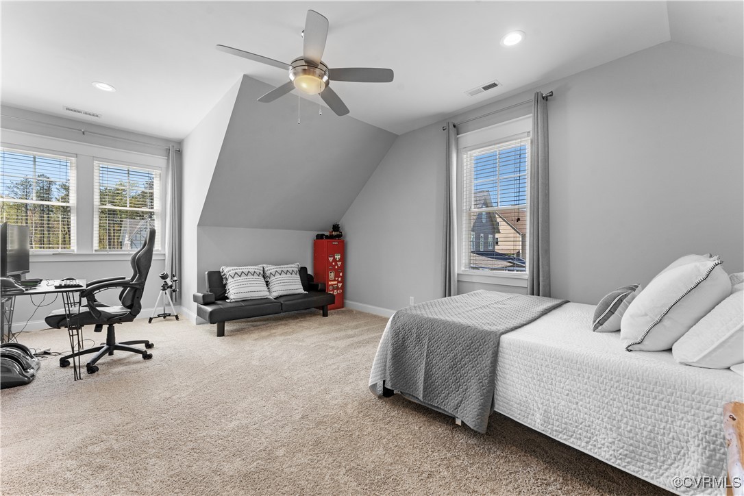 2437 Mitchells Mill Drive Midlothian, VA 23112 - Photo 35 of 50 a bedroom with bed and a large window