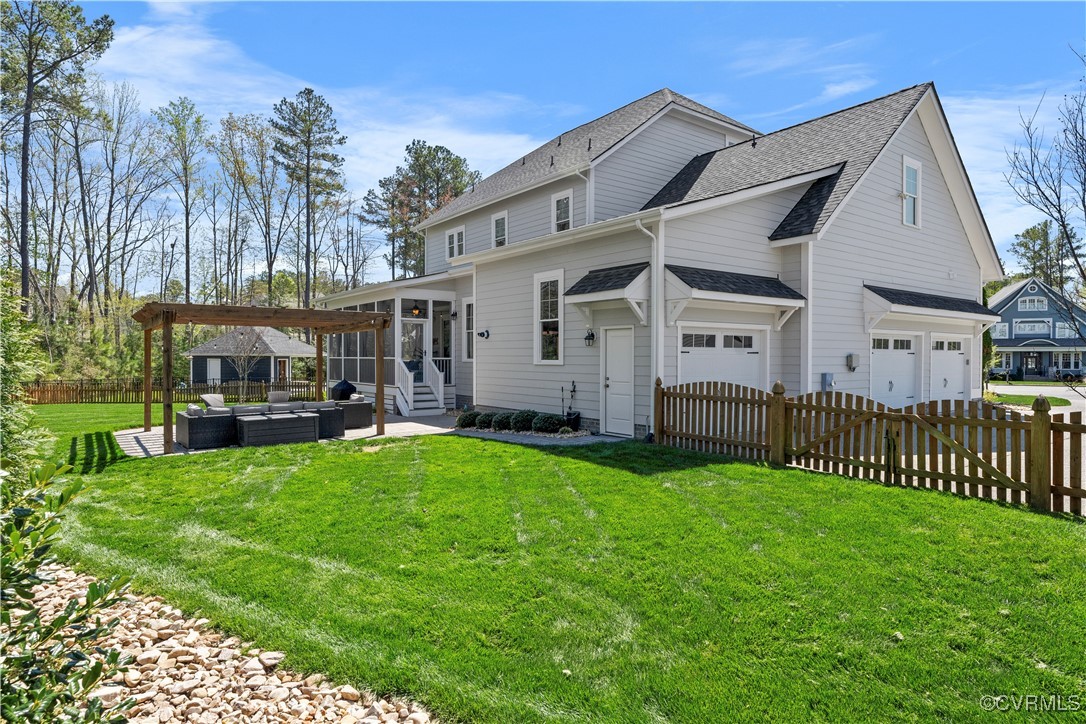 2437 Mitchells Mill Drive Midlothian, VA 23112 - Photo 45 of 50 a view of a house with backyard and porch