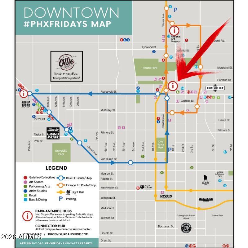 200 West Portland Street, Unit 1113 Phoenix, AZ 85003 - Photo 76 of 85 Artlink-Connector-Hub-Map