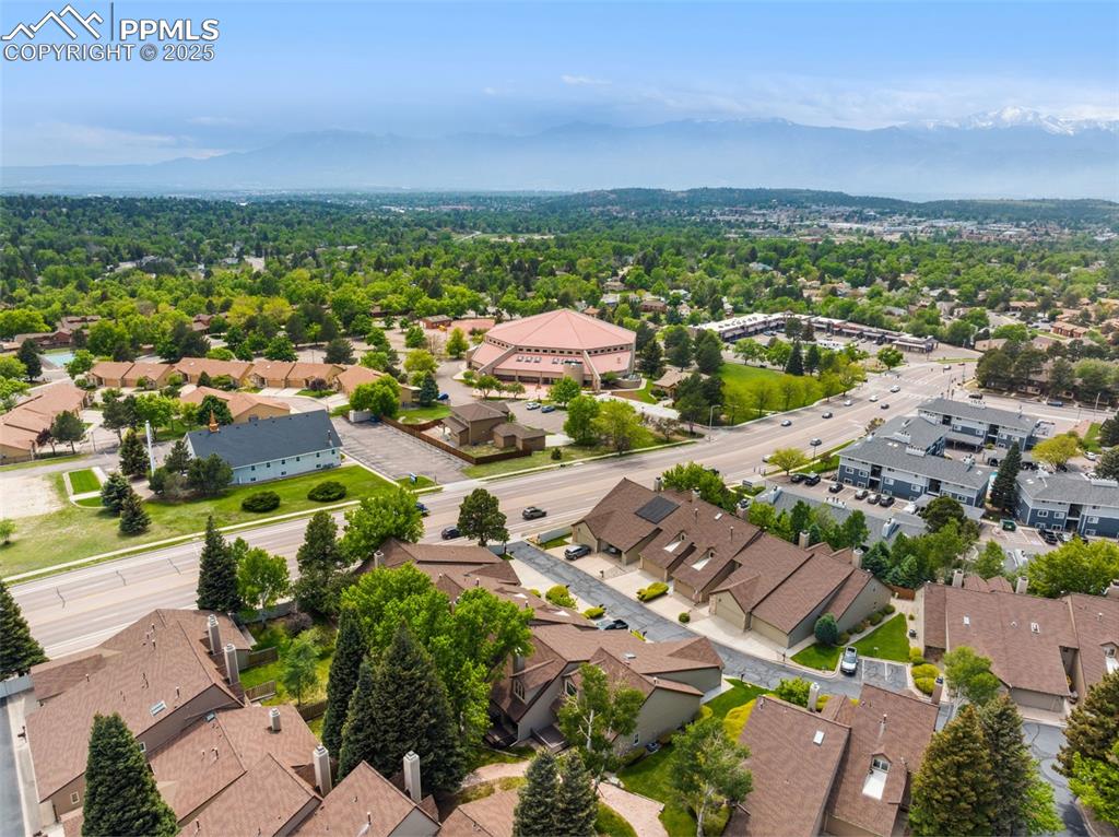4835 Castledown Road Colorado Springs, CO 80917 - Photo 26 of 29 an aerial view of residential houses with outdoor space